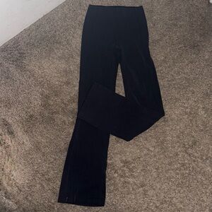 Ribbed Softstreme Flared Pant Black Regular